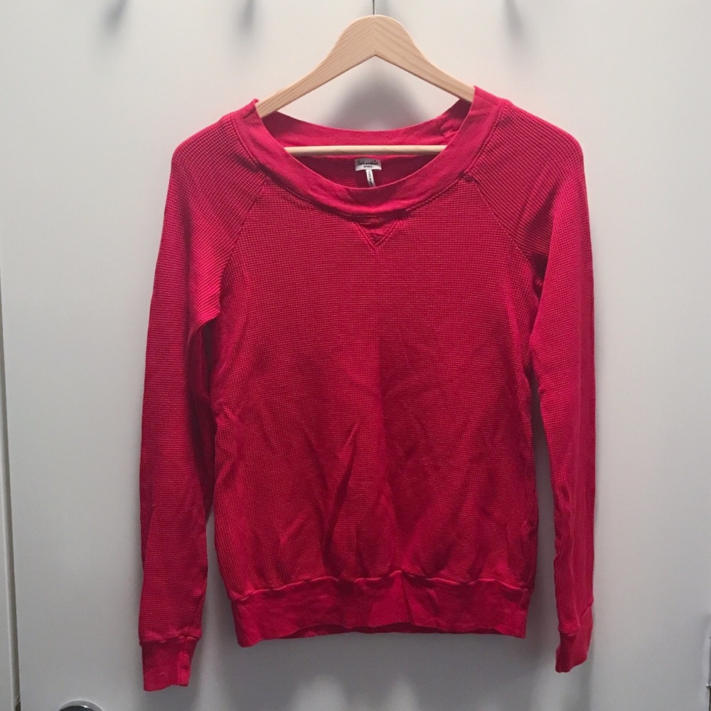 Splendid waffle knit top
